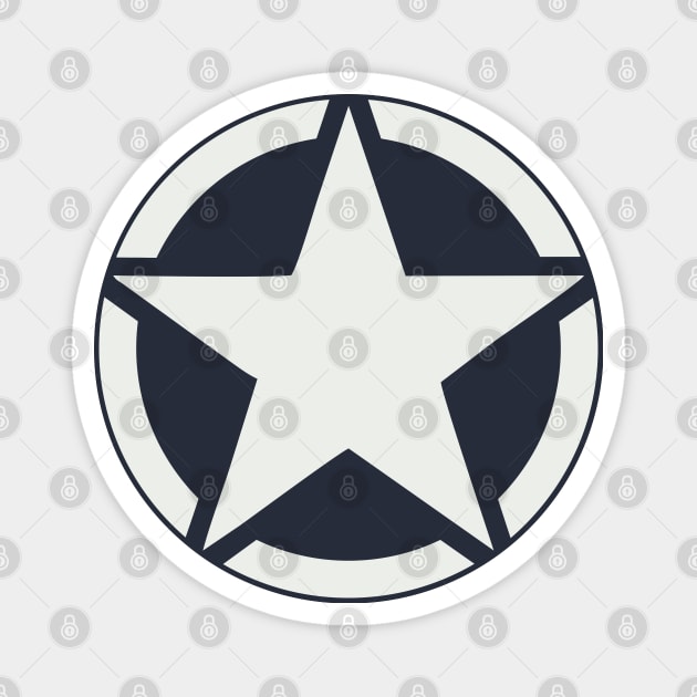 WW2 US Army logo (white star in a circle) Magnet by FAawRay